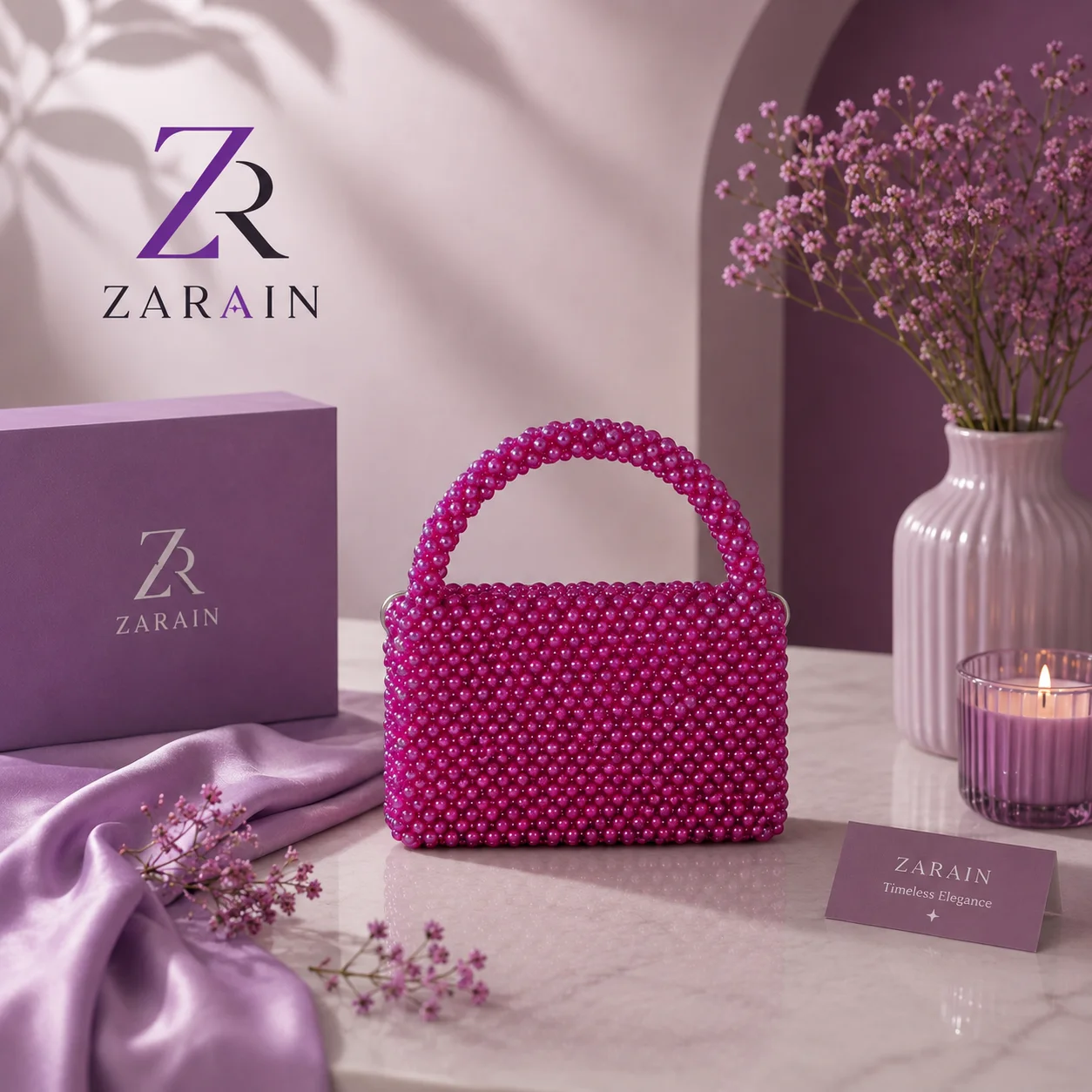 Scarlet Luxe Handmade Beaded Handbag